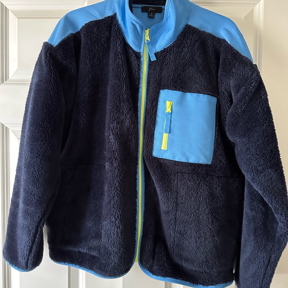 J.Crew Sz Medium Fleece Zip Jacket